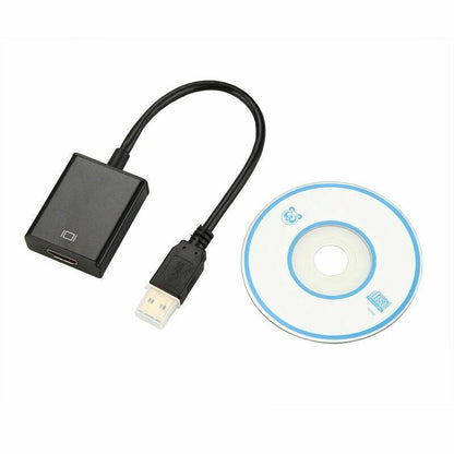 USB 3.0 To HDMI Converter female Audio Video Adaptor Cable For Windows 7/8/10 PC
