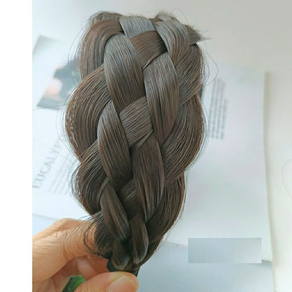 Headband Six-Strand Fishbone Braid Wig Non-Slip Widened Twist Thickened Hairband