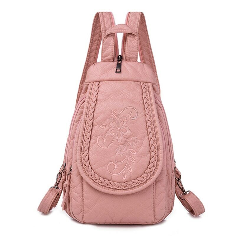 High Quality Backpack Women New Leather Backpack School Bag for Teenage Girls