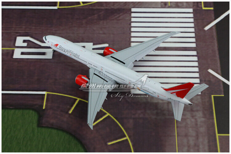 1:400 JC Wings Royal Flight BOEING 777-300ER Airplane Flap Down Diecast Model