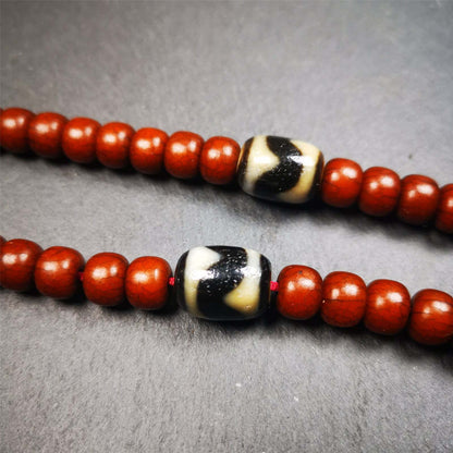 Tibetan Tiger Tooth Dzi Marker Beads for Mala Necklace Accessories