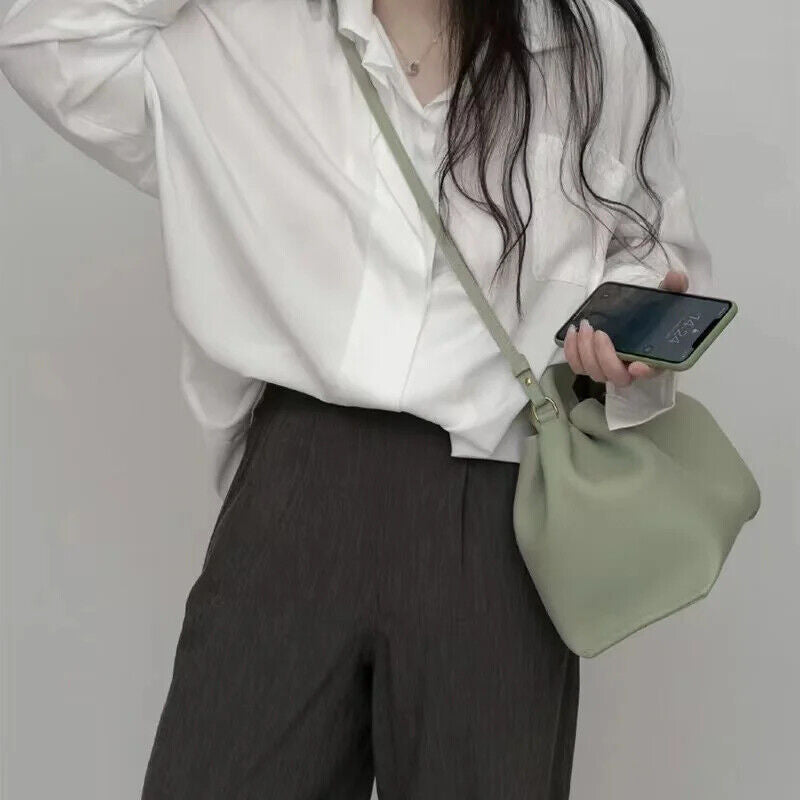 Shoulder Side Bag Women Winter Simple Solid Color Tote Bags Handbags