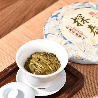 357g Yunnan Sheng Pu'er Tea 2023 Tanchun Pu-erh Raw Tea Cake Dingxing Puerh Tea