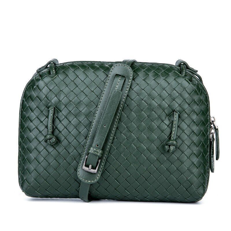 Luxury Shoulder Bag Sheepskin Handmade Woven Crossbody Bags Messenger Purse Bags