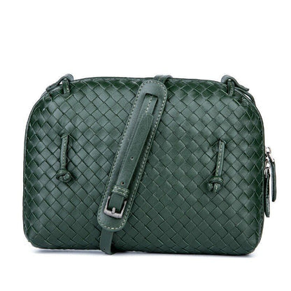 Luxury Shoulder Bag Sheepskin Handmade Woven Crossbody Bags Messenger Purse Bags