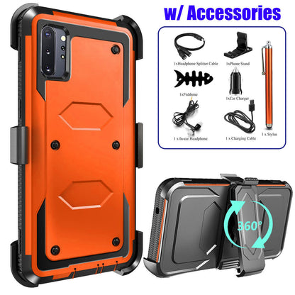 For Samsung Galaxy Note10+ Heavy Duty Clip Holder Case Cover, / Accessory