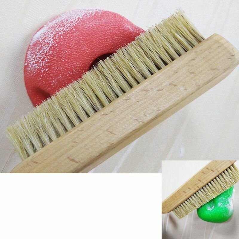Indoor Bouldering Brush Rock Climbing Wall Tool Natural Boars Hair Wooden Handle