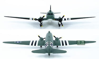 1:100 WLTK USA C-47 UH-XUX Airfreighter Plane Diecast Military Aircraft Model