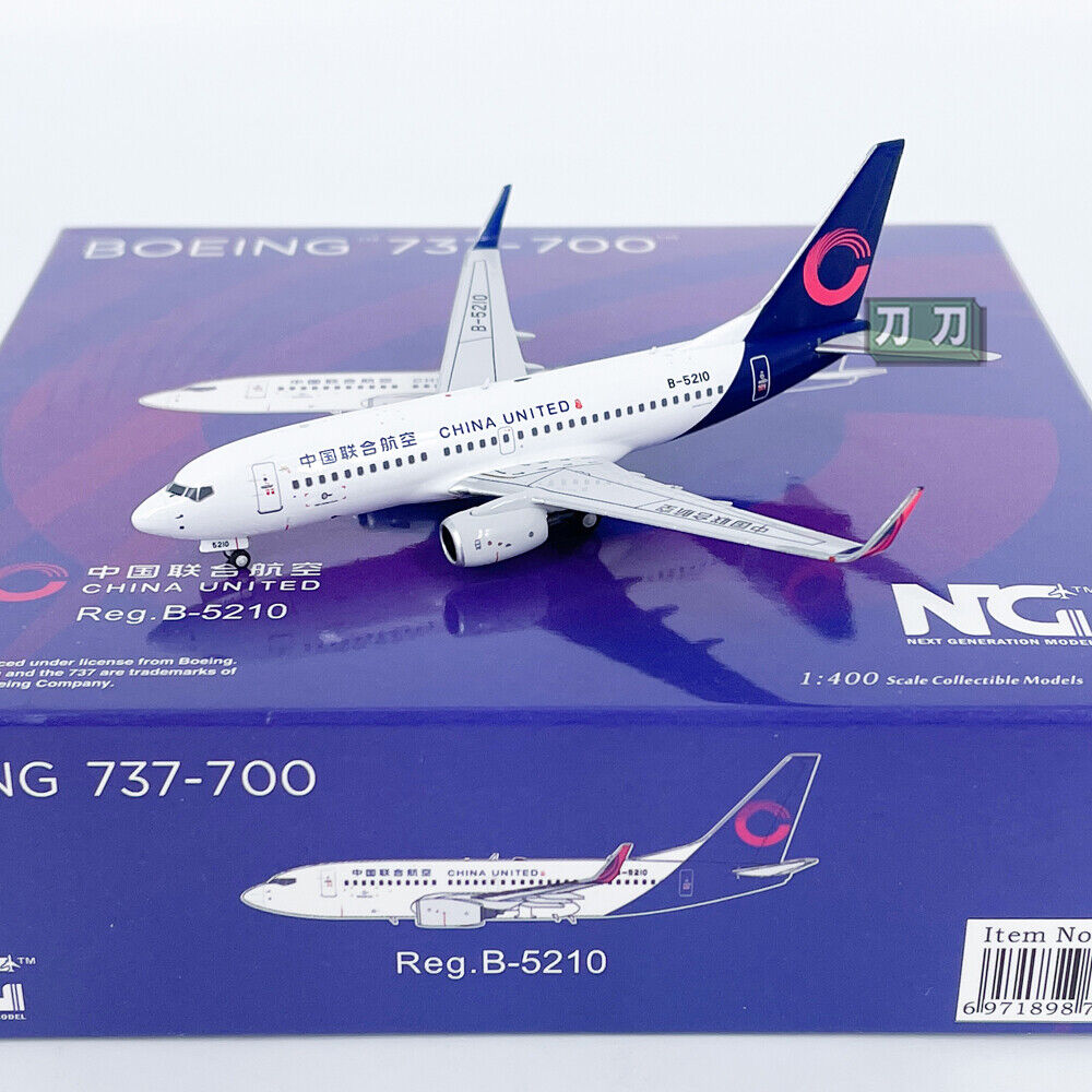 1:400 NG Models CHINA UNITED B737-700 Passenger Airplane Diecast Aircraft Model