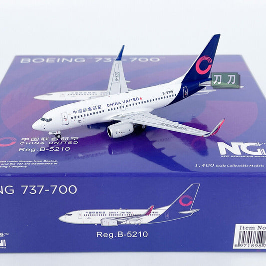 1:400 NG Models CHINA UNITED B737-700 Passenger Airplane Diecast Aircraft Model