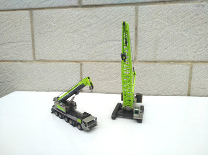2PC ZOOMLION 1:120 ZCC1300 CRAWLER & ZAT2000V753 ALL TERRAIN CRANE Diecast Model