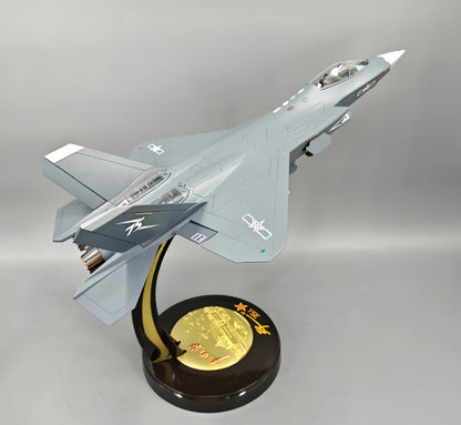 1:24 59CM J-35 Carrier-based Fighter Jet Plane Diecast Military Aircraft Model