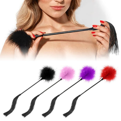 Tease Tickle Feather Stick Flirting Spanking Slapper Couples Prop Adult Sex Toys