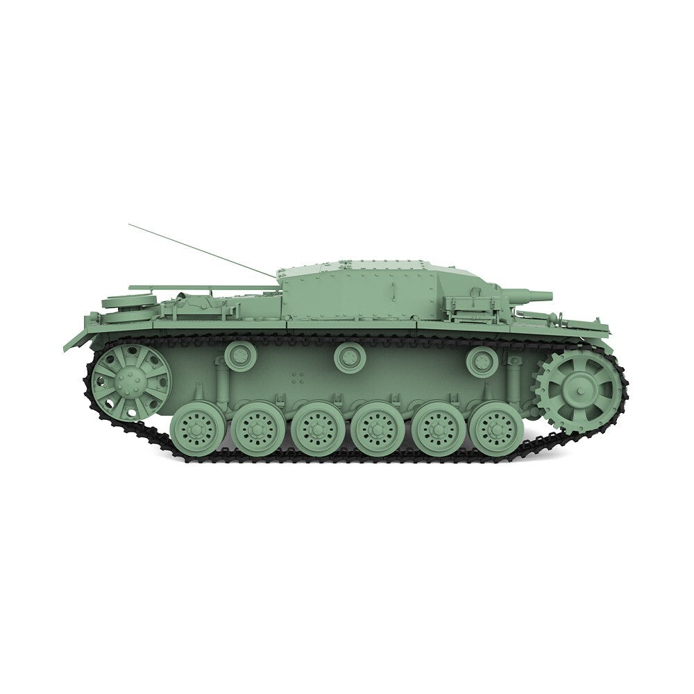 SSMODEL SS87718 1/87 HO Scale Railway Military Model Kit StuG.III Ausf.B