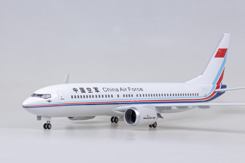 47CM 1:85 China Air Force BOEING 737 MAX Airplane Landing gear Resin Model