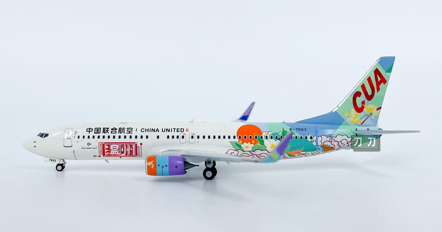 1:400 NG Models CHINA UNITED B737-800 Passenger Airplane Diecast Aircraft Model