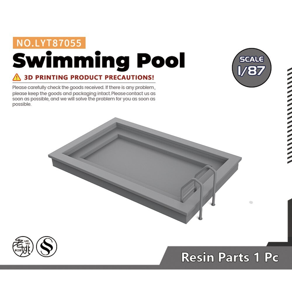 Yao's Studio LYT87055 1/87 HO Swimming Pool For Scene Model