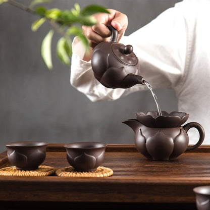 True Yixing Zisha Complete Teaset Tea Pot Matching Gaiwan Cup Lid Holder Pitcher