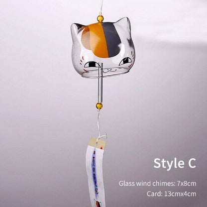Glass Wishing Wind Chimes Cherry Blossom Courtyard Hanging Wind Chime