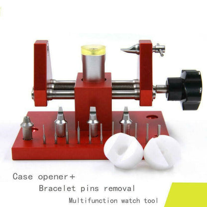 Adjustable Watch Back Case Cover Remover Watchmaker Repair Tool With Tip & Blade