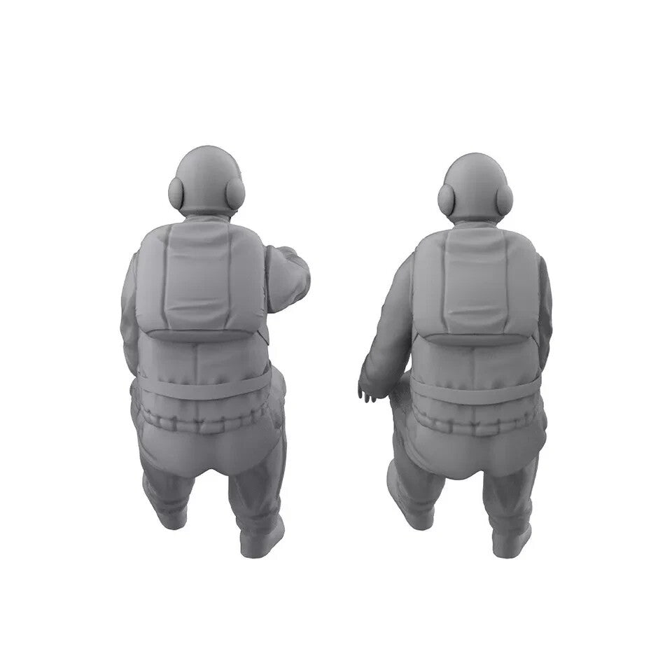 LY48261A 1/48 Model Upgrade Parts Mask Driver &Machine Gunner 3D RESIN MODEL