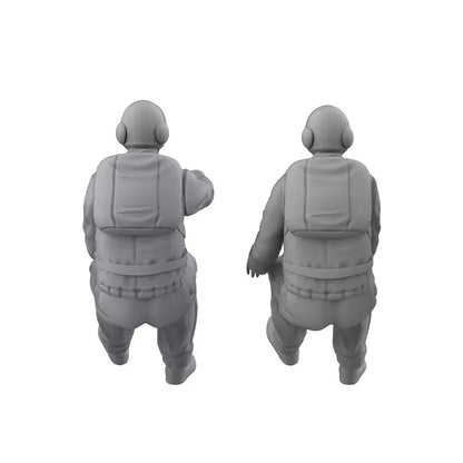 LY48261A 1/48 Model Upgrade Parts Mask Driver &Machine Gunner 3D RESIN MODEL