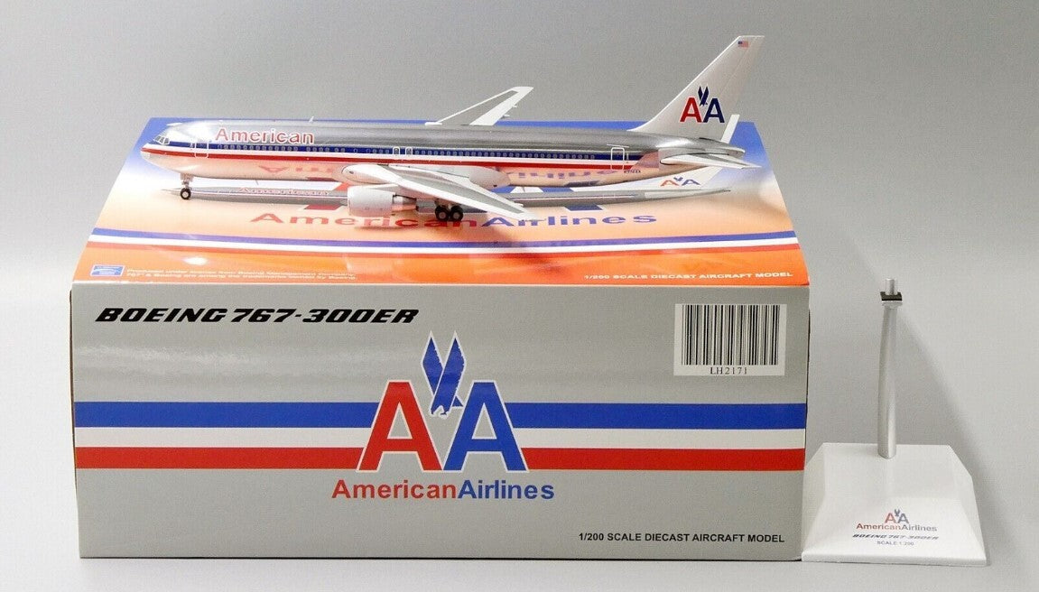 1:200 JC Wings American Airlines BOEING B767-300ER Plane Diecast Aircraft Model