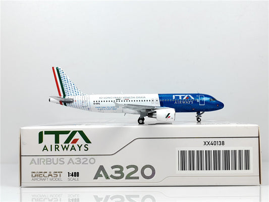 1:400 JC Wings ITA AIRWAYS AIRBUS A320 Passenger Airplane Diecast Aircraft Model