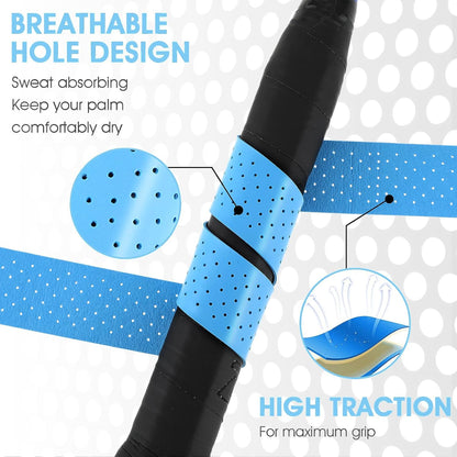 2X Tennis Racket Grip Tape Anti Slip Absorbent Badminton Pickleball Overgrip