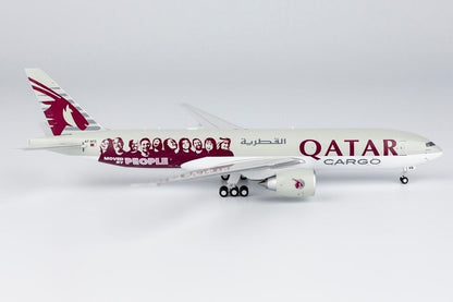 1:400 NG Model QATAR CARGO BOEING 777-200F Aircraft Diecast Plane Airplane Model