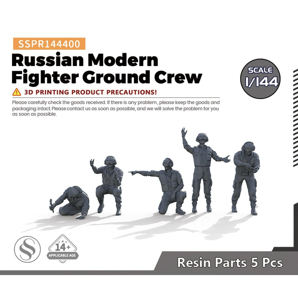 SSMODEL SSPR144400 1/144 Russian Modern Fighter Ground Crew 5pcs