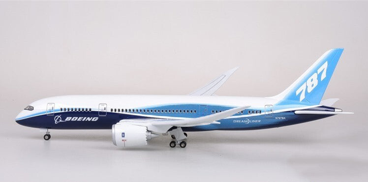 1:130 43CM BOEING 787 Passenger Airplane Landing Gear Resin Aircraft Plane Model