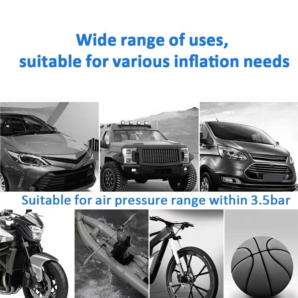 Car Tire Air Compressor Portable Electric Air Pump 12V Inflator Car LED Light