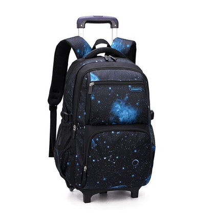 School Bag Wheels School Backpack Wheeled Bag Students Bags Boys Travel Luggage