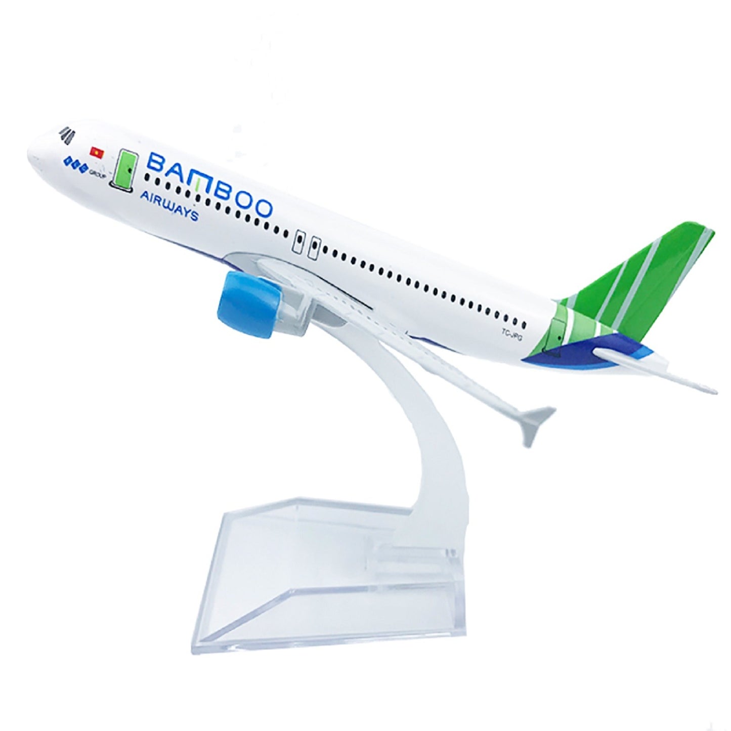 1/400 15cm Aircraft Vietnam Bamboo A320 Alloy Plane Model Airplane Craft