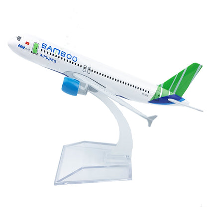 1/400 15cm Aircraft Vietnam Bamboo A320 Alloy Plane Model Airplane Craft