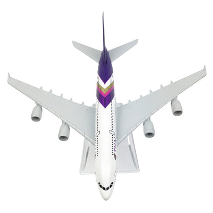 1:400 16cm A380 Thailand Airlines Alloy Plane Model Civil Airliner Ornaments