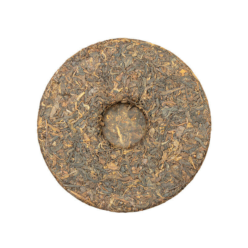 357g Yunnan Puerh Tea Cake Ancient Tree Ripe Puerh Brown Mountain Pu'er Tea