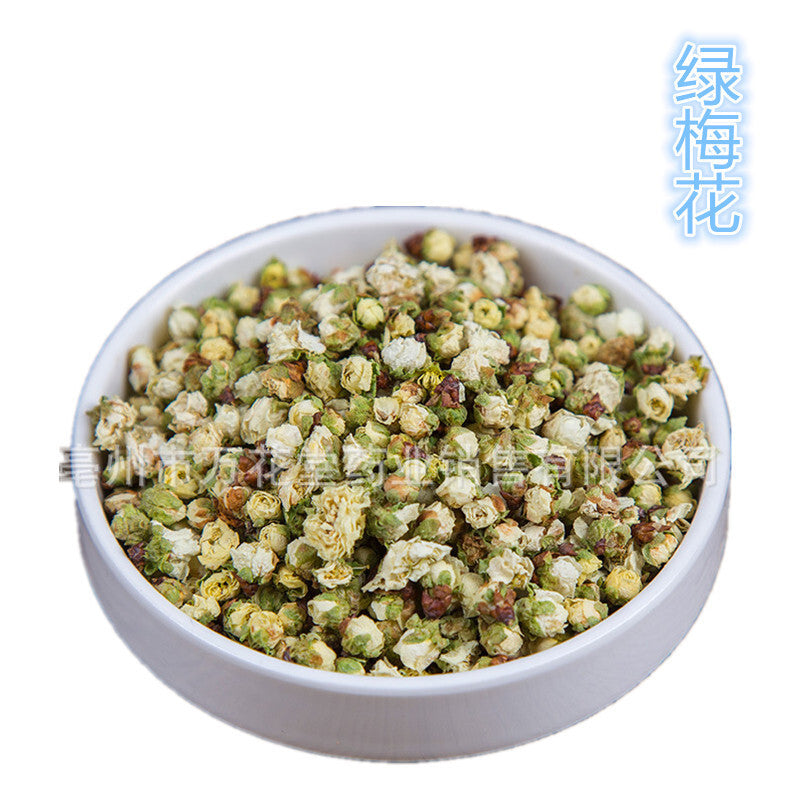 Green Plum Blossom Flower Tea - Japanese Apricot Flower Bud Herbal Tea, Bulk