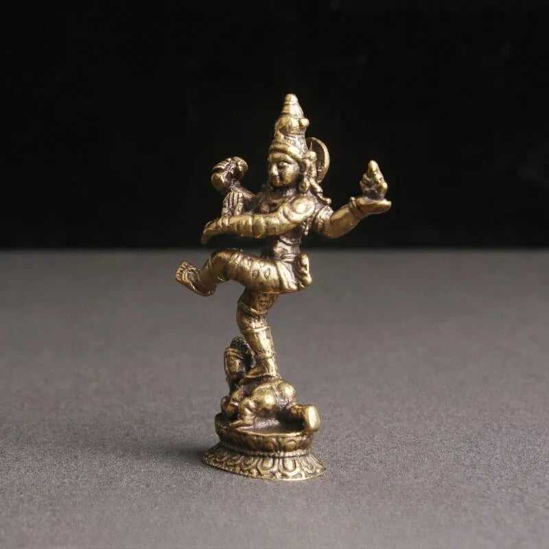 Brass Nepalese Four-Armed Buddha Statue Tibetan Buddhism Statue