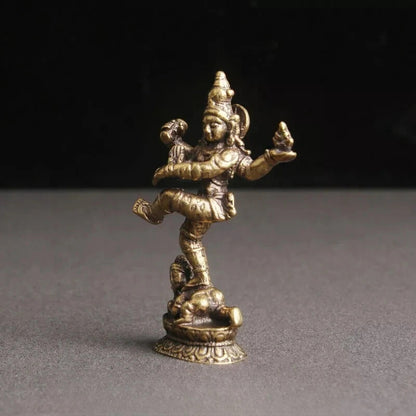 Brass Nepalese Four-Armed Buddha Statue Tibetan Buddhism Statue