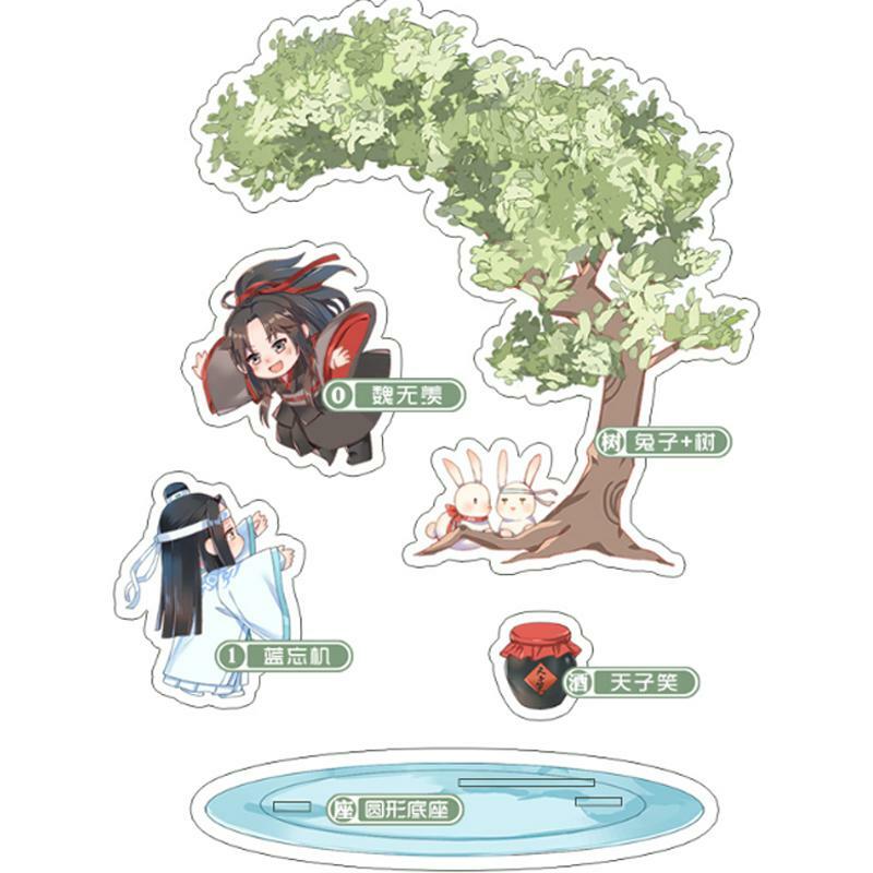 2pcs Mo Dao Zu Shi Lan WangJi Wei WuXian Acrylic Stand Figure Desktop Decor Gift