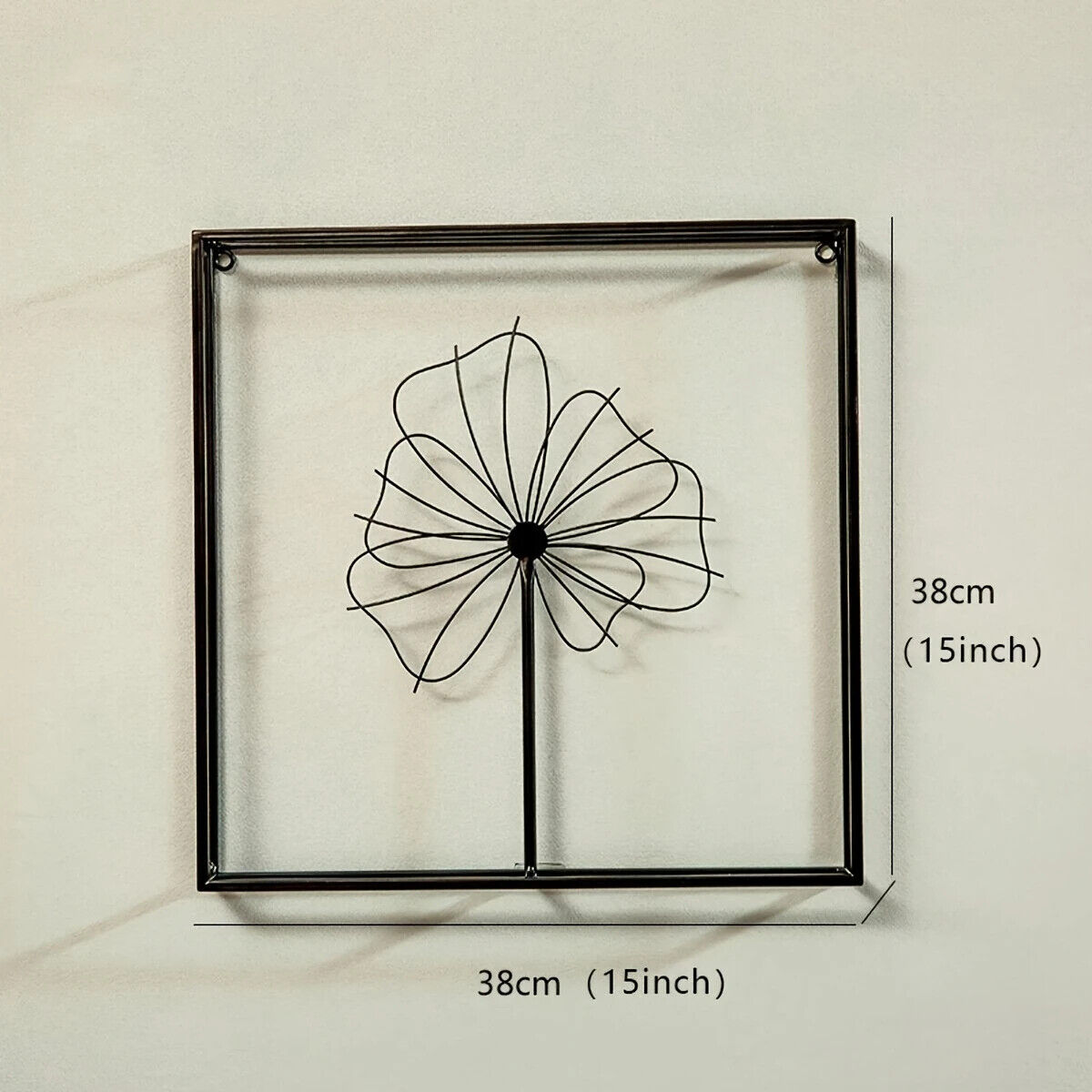 Plant Line Shape Iron Wall Hanging, Modern Fashion Hanging Iron Metal Wall
