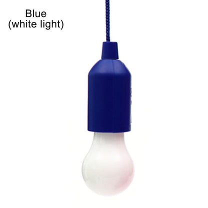 Camping Lamp Portable Battery Emergency Light LED Pull Cord BBQ Party Flashlight