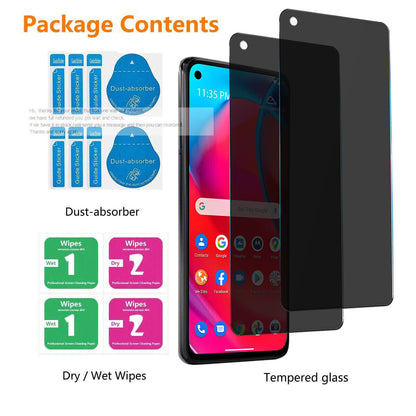 For Moto G Stylus 5G (2021) Privacy Tempered Glass Anti-Spy Screen Protector
