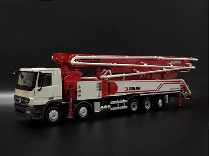 1:35 160CM JUNJIN JXRZ61-6.18HP 62M Concrete Pump Truck Machine Diecast Model