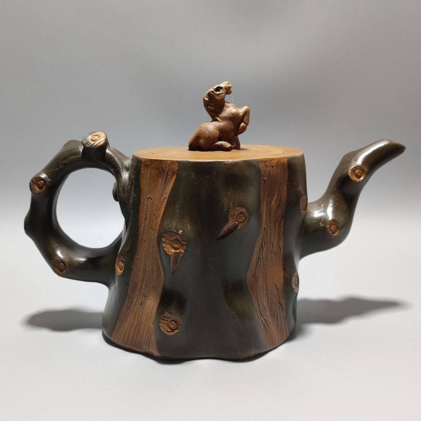 Chinese Yixing Purple Clay Teapot Tea Set Pot Zisha Ceramic Cute Decor Figurine