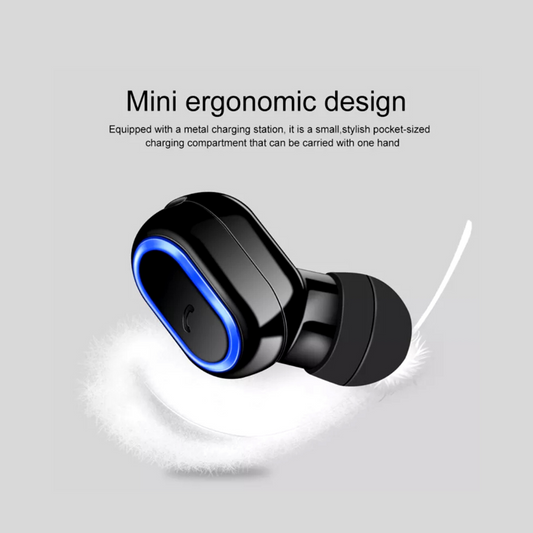 Bluetooth 5.0 Headset Wireless Earphone Mini Earbud Stereo In-Ear Headphone Mic