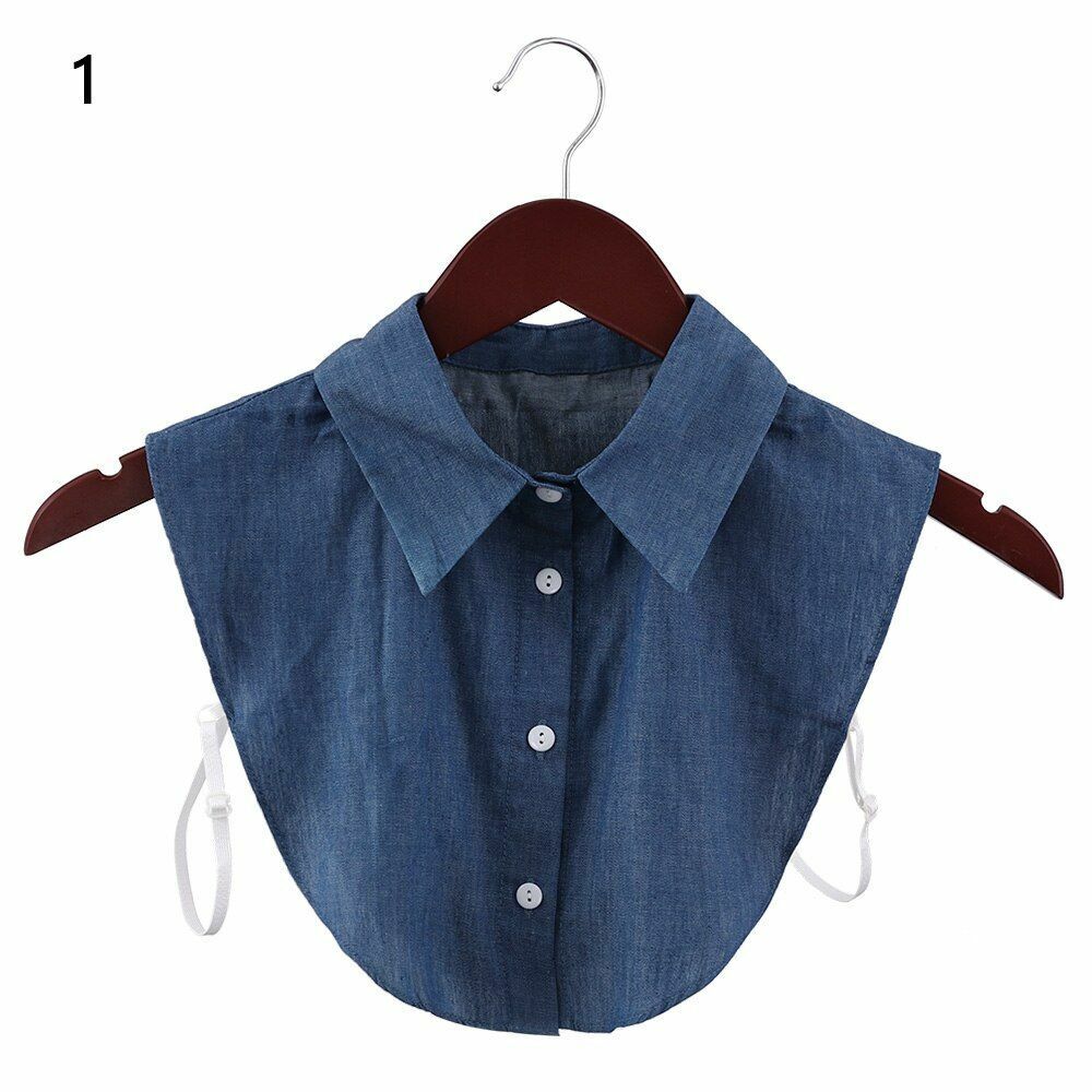 Shirt Collar Women Cotton Lace Fake Blouse Vintage Lapel Clothes Accessories Top