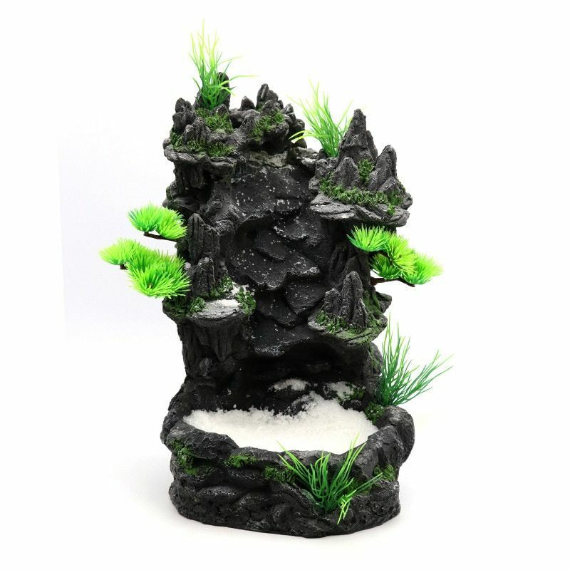 10.2" Extra Large Aquarium Landscaping Rockery Quicksand Waterfall Decoration
